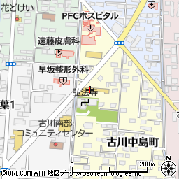 日産サティオ宮城古川店周辺の地図
