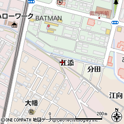 宮城県大崎市古川中里周辺の地図