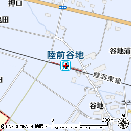 宮城県遠田郡美里町周辺の地図