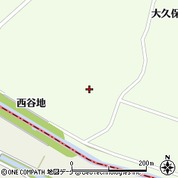 宮城県遠田郡涌谷町上郡西谷地周辺の地図