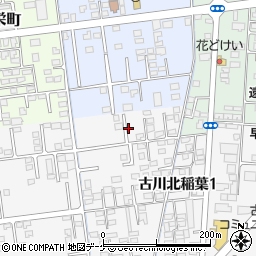 宮城県大崎市古川北稲葉1丁目9周辺の地図