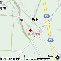 宮城県大崎市古川飯川坂下周辺の地図
