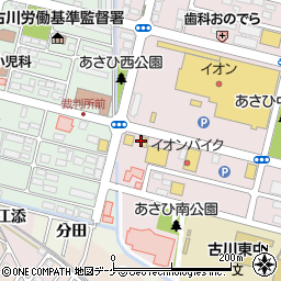 弐萬圓堂東古川店周辺の地図