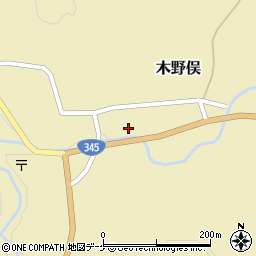 山形県鶴岡市木野俣乙191周辺の地図