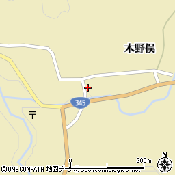 山形県鶴岡市木野俣乙185周辺の地図