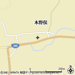 山形県鶴岡市木野俣乙203周辺の地図