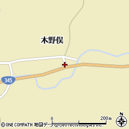 山形県鶴岡市木野俣乙211周辺の地図