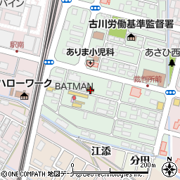 宮城県大崎市古川駅南3丁目8周辺の地図