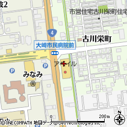 シャンブル古川店周辺の地図