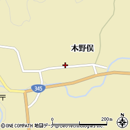 山形県鶴岡市木野俣乙223周辺の地図