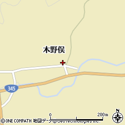 山形県鶴岡市木野俣乙216周辺の地図