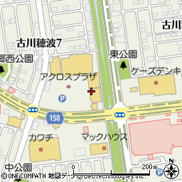 ユニクロ古川南店周辺の地図