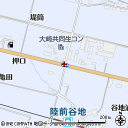 陸前谷地駅周辺の地図