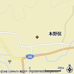 山形県鶴岡市木野俣乙228周辺の地図