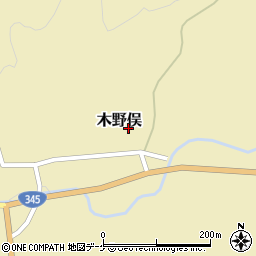 山形県鶴岡市木野俣乙277周辺の地図