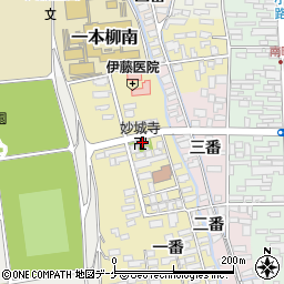 妙城寺周辺の地図