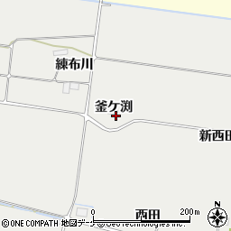 宮城県遠田郡美里町平針釜ケ渕周辺の地図