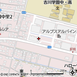 宮城県大崎市古川中里6丁目周辺の地図