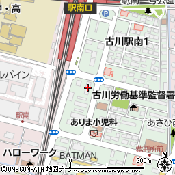 古川鉄道寮周辺の地図