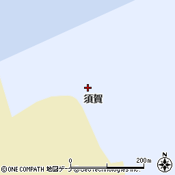 宮城県石巻市長面須賀周辺の地図