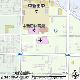中新田　バッハホール周辺の地図