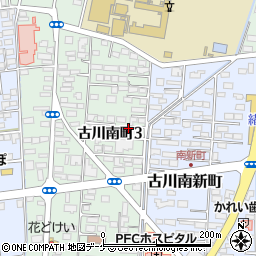 中込洋服店古川支店周辺の地図