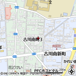 中込洋服店古川支店周辺の地図