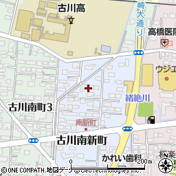 宮城県大崎市古川南新町周辺の地図