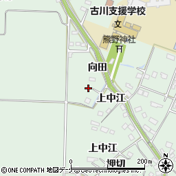 宮城県大崎市古川飯川（杉屋敷東田）周辺の地図