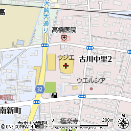 仙台銀行ウジエスーパー中里店 ＡＴＭ周辺の地図
