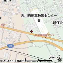 宮城県大崎市古川鶴ケ埣新江北21周辺の地図