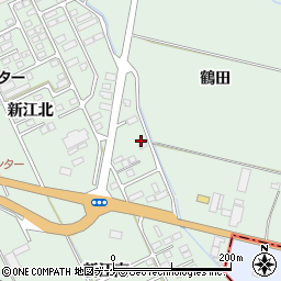 宮城県大崎市古川鶴ケ埣新江北156周辺の地図