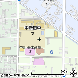 加美町役場　中新田公民館周辺の地図