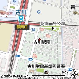 サンシティ古川駅前周辺の地図