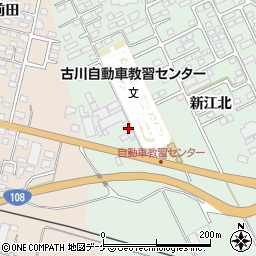 宮城県大崎市古川鶴ケ埣新江北18周辺の地図