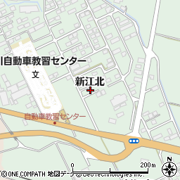 宮城県大崎市古川鶴ケ埣新江北75-3周辺の地図