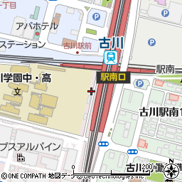 リパーク古川駅前駐車場周辺の地図