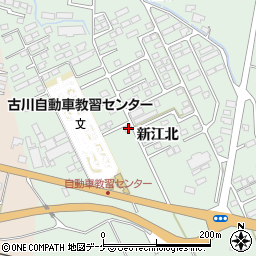 宮城県大崎市古川鶴ケ埣新江北60-1周辺の地図