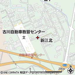 宮城県大崎市古川鶴ケ埣新江北周辺の地図