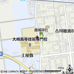 宮城県大崎市古川米倉北周辺の地図