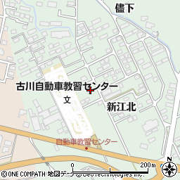 宮城県大崎市古川鶴ケ埣新江北58-1周辺の地図