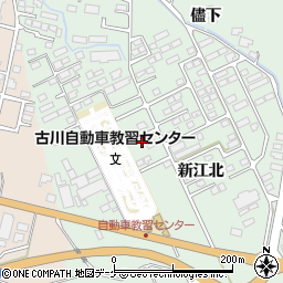 宮城県大崎市古川鶴ケ埣新江北57-6周辺の地図