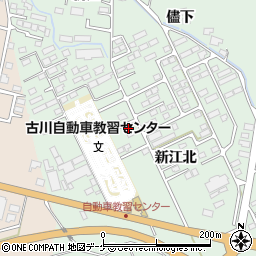 宮城県大崎市古川鶴ケ埣新江北57周辺の地図