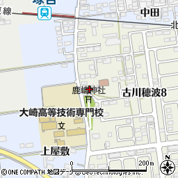 仙台螺子古川店周辺の地図
