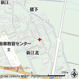 宮城県大崎市古川鶴ケ埣新江北191-8周辺の地図