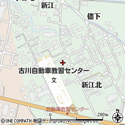 宮城県大崎市古川鶴ケ埣新江北55周辺の地図