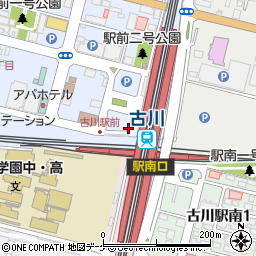 JR古川駅周辺の地図