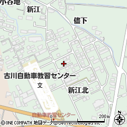 宮城県大崎市古川鶴ケ埣新江北82-2周辺の地図