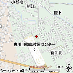 宮城県大崎市古川鶴ケ埣新江北54周辺の地図