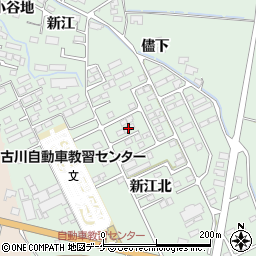 宮城県大崎市古川鶴ケ埣新江北82-3周辺の地図